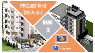 TUTO AUTODESK REVIT 2PROJET R5STRUCTUREPLOMBERIE ET ELECTRICITE DE A à Z AUTODESK revit [upl. by Terriss]