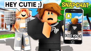 CREEPY GIRL Stalks Me on ROBLOX SNAPCHAT [upl. by Brod808]