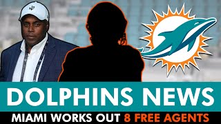 Miami Dolphins Work Out Former 2nd Round Pick  7 More Players  Dolphins Training Camp News [upl. by Woll]