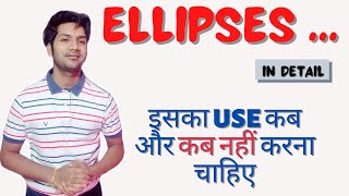 Use of ELLIPSES in English  All usages and examples Punctuation marks [upl. by Jessey]