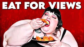 Hungry Fat Chick Cant Stop Mukbangs [upl. by Ahsinat]