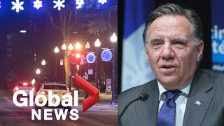 Coronavirus Quebec premier defends curfews impact in bringing pandemic under control  FULL [upl. by Husain]