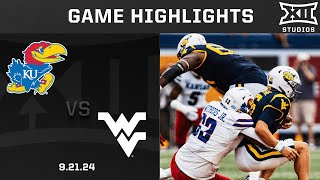 Kansas vs West Virginia Highlights  2024 Big 12 Football [upl. by Auos]