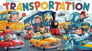 Transportation Song  Songs for Little Kids  Fun English [upl. by Garrick]