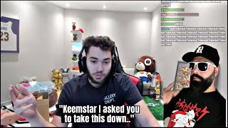 Adin Ross CALLS OUT Keemstar For Being Fake SERIOUS [upl. by Rebmaed]