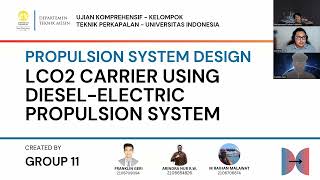 Propulsion System Design  LCO2 Carrier Using DieselElectric [upl. by Luhar254]