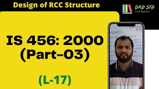 Specifications of IS 4562000 Part03  Design of RCC Structure L17  dAd Sir [upl. by Meirrak]