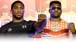 JOSHUA VS NGANNOU 💪  GRAND ARRIVALS [upl. by Lebama]