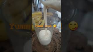 Banana milk shakebanana smoothy [upl. by Ainniz]