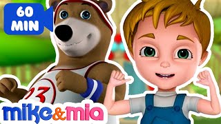 Head shoulders Knees and Toes  Kids Songs and Nursery Rhymes  Songs for Children by Mike and Mia [upl. by Teerprug275]