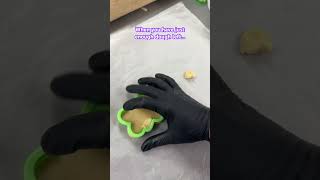 Cutting out the last cookie for an order cookiedecorating sugarcookies sugarlabbakeshop [upl. by Elinad]