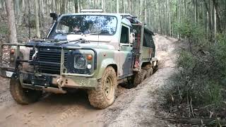 CPT80 Trail Watagans Nsw In our Land Rover Perentie 6x6 [upl. by Llemaj]