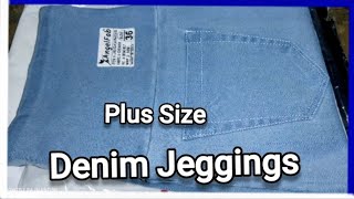 Plus Size Womens Jeggings Unboxing And Review  Denim Jeggings Review  meesho  plussize [upl. by Mateusz363]