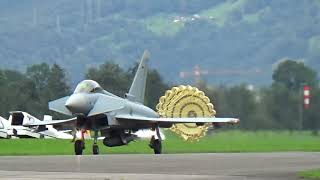 Eurofighter landing at Zigermeet 2019 Mollis Switzerland [upl. by Santana]