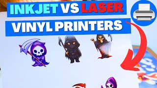 Inkjet VS Laser Printers for Printable Vinyl Stickers [upl. by Ivel]