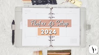 Planner Setup 2024 deutsch  KALENDER SETUP 2024  Filofax A5 [upl. by Anytsirk]