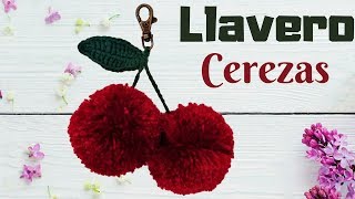 🍒COMO HACER UN LLAVERO DE CEREZAS PASO A PASO🍒 FÁCIL  CROCHET🍒🍒 [upl. by Llenwad405]