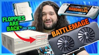 HW News  Intel Battlemage Imminent AI Rant Arrow Lake quotFixquot Xbox Handheld Floppy Case [upl. by Clayson266]