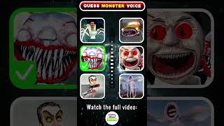 Guess the MONSTERS VOICE  Skibidi Monster Choo Choo Charles Cursed Thomas [upl. by Billy41]