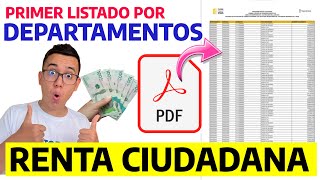 Consulta el Primer Listado por DEPARTAMENTOS de RENTA CIUDADANA en PDF  Fácil y Rápido  Wintor ABC [upl. by Nnahoj760]