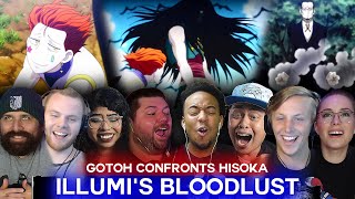 Hisoka provokes Illumi  HxH Ep 141 Reaction Highlights [upl. by Erdnuaed]