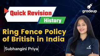 🔴Ring Fence Policy of British in India  Modern History  UGC NET✍️✅ [upl. by Ninel]