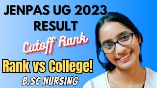 JENPAS UG 2023 RESULT OUT  Rank VS College details  Live Result ✅ [upl. by Munro]