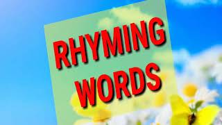 Rhymimg words in english for std 5 th scholarship exams यमक जुळणारे शब्द [upl. by Burlie]