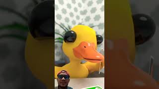 Packy ducky and kitty are playing UNO cards 🤣 shorts cat duck comedy [upl. by Lairbag]