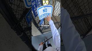 🚫🛴Do all skateparks HATE scooters shorts scooter sports skatepark [upl. by Aicirtel]