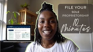 File for a Sole Proprietorship for Free Online  Start your business today  Step By Step Guide [upl. by Tanney499]