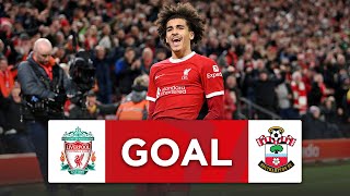 GOAL  Jayden Danns  Liverpool 20 Southampton  Fifth Round  Emirates FA Cup 202324 [upl. by Mharba]