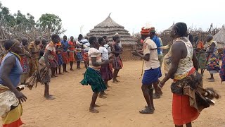 The beautiful Traditional dance of Karamojong tribe Traditional Life [upl. by Schreiber733]