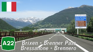 Italy A22 Brixen  Brenner Pass [upl. by Assenahs]