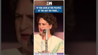 Shorts  quotIf you look at the politics of the last ten yearsquot  Priyanka Gandhi Wayanad Bypolls [upl. by Hedelman33]