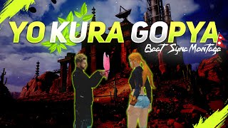 Yo Kura Gopya  Beat Sync  Free Fire Best Edited [upl. by Eivets]