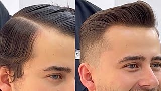 Pasó a paso de corte de pelo a tijera y máquina hombres hairstyle tutorial barber clasicos [upl. by Yanaj]