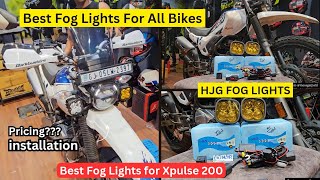 Best Fog Lights for Bikes Installation HJG cree 4×4 60w Fog Lights best Fog Lights for Xpulse 200 [upl. by Ardnael]