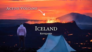 Silent Hiking amp Camping at Icelands Active Volcano [upl. by Rugg]