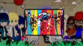 MLB Season 5 React To Transformations  MLB  Gacha React [upl. by Anilehs548]