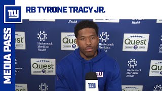 Tyrone Tracy Jr quotComes down to the little detailsquot  New York Giants [upl. by Lytsirhc420]