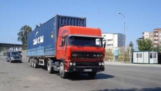 TRUCKS IN ALBANIA DURRES THE MAIN PORT [upl. by Etnaid28]