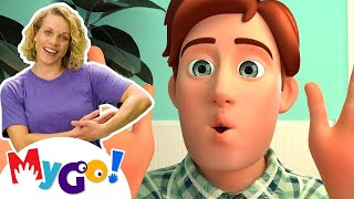 Peek A Boo  MORE  CoComelon Nursery Rhymes amp Kids Songs  MyGo Sign Language For Kids [upl. by Attaymik898]