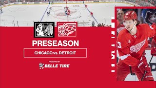 BlackhawksRed Wings PRE SEASON Highlights Sept272024 [upl. by Alaek]