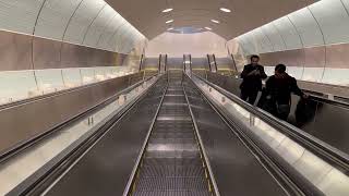 Grand Central Station New York City the steep escalator to the Long Island Railroad February 2024 [upl. by Yannodrahc]