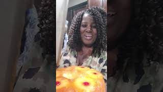 Pineapple Upside Down Pound Cake poundcake cake desserts baking youtubeshorts [upl. by Nairb499]