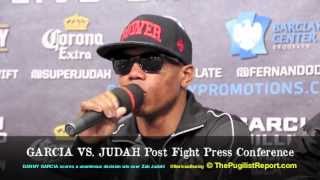 Danny Garcia vs ZAB JUDAH Post Fight Press Conference Zab only BoricuaBoxingcom [upl. by Olympia]