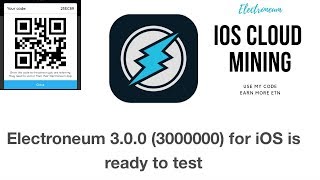 ELECTRONEUM IOS CLOUD MINING [upl. by Rennob244]