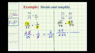 Example 2 Division Involving Fractions [upl. by Nassi]