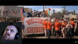 Forsen reacts to Welcome Sheriff  Blazing Saddles 410 Movie CLIP 1974 HD [upl. by Nudd926]